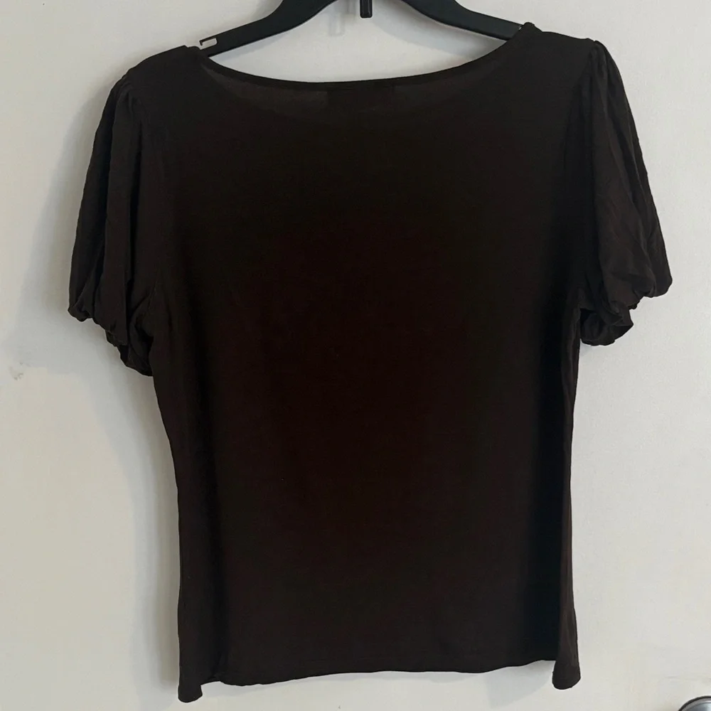 Ralph Lauren Dark Brown Blouse - Picture 3 of 6